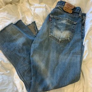 Levis 501’s Step hemmed